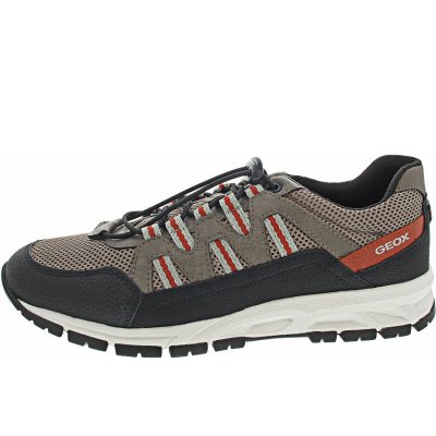 Geox Delray sportlicher Schnürer in black-dove grey