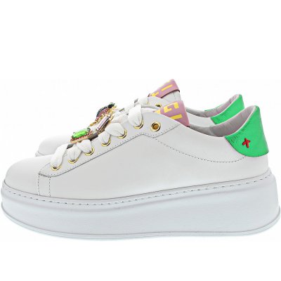 Gio+ Sneaker low in white-green-rosa Gio+ Sneaker low in white-green-rosa