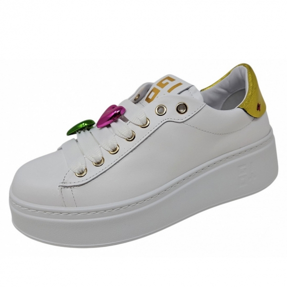Gio+ Sneaker in combi white