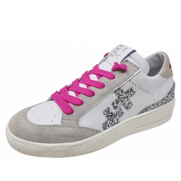 Gio+ Sneaker in perla silver white