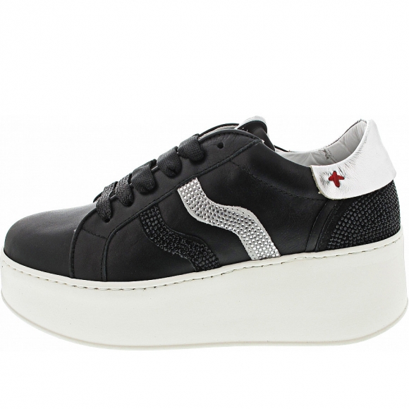 Gio+ Sneaker in combi black-silver