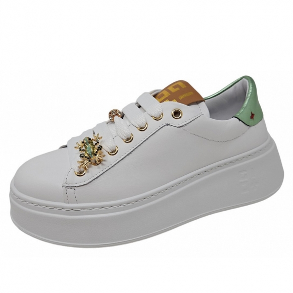 Gio+ Sneaker in white couio natur
