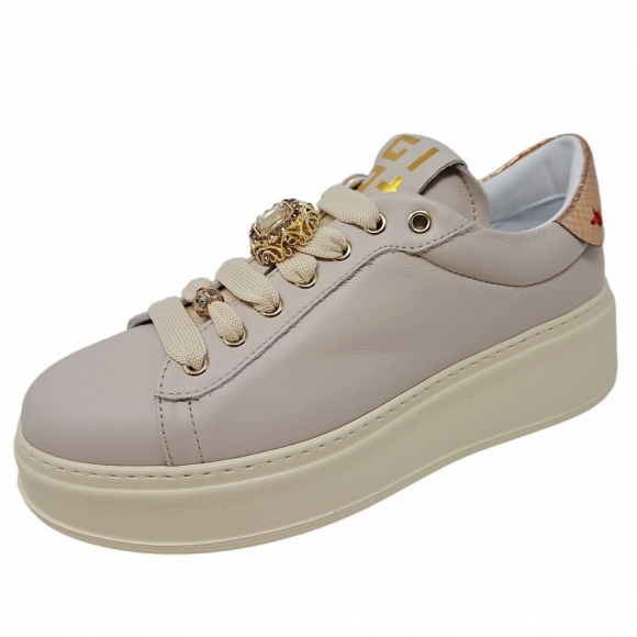 Gio+ Sneaker in combi coda beige