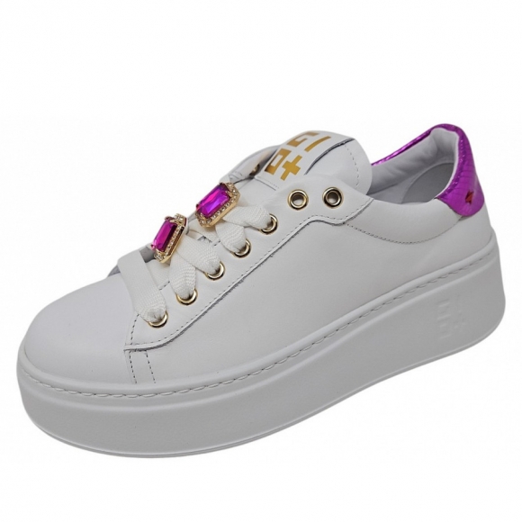 Gio+ Sneaker in combi white
