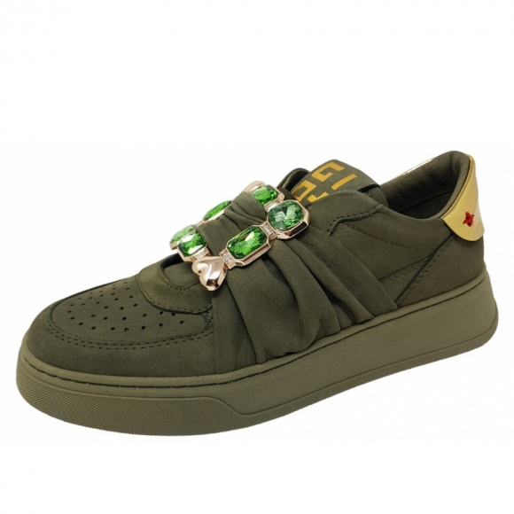Gio+ Sneaker in green combi