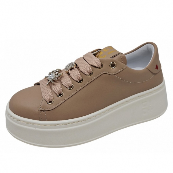 Gio+ Sneaker in nude kombi