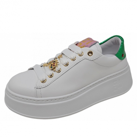 Gio+ Sneaker in white vipera