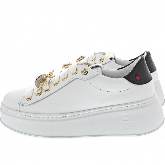 Gio+ Sneaker in white-nero