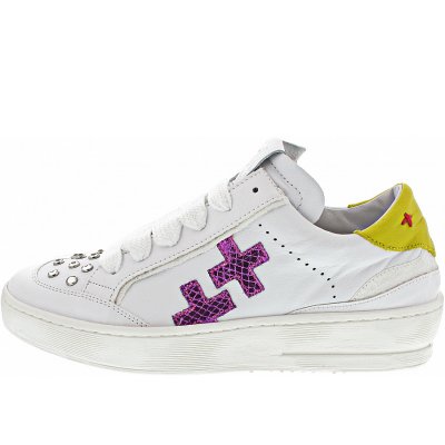 Gio+ Sneaker low in white yellow