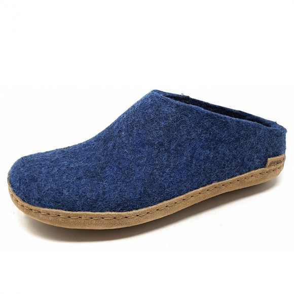 Glerups Hausschuh in denim blau