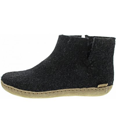 Glerups Low Boot Hausschuh in charcoal