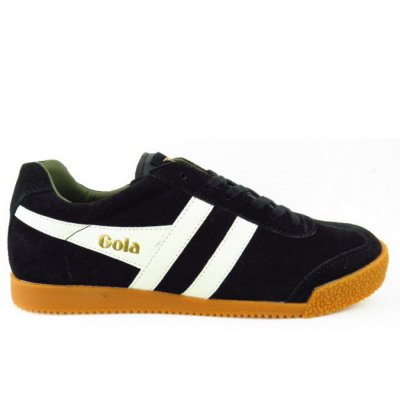 Gola Harrier Suede black sportlicher Schnürer in schwarz beige