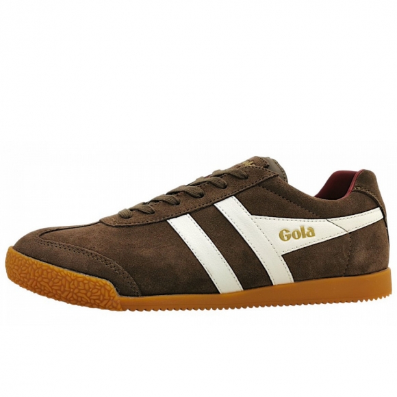 Gola Harrier sportlicher Schnürer in otter/offwhite/deep red