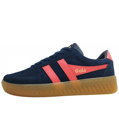 Gola Grandslam Suede sportlicher Schnürer in navy/coral Gola Grandslam Suede sportlicher Schnürer in navy/coral