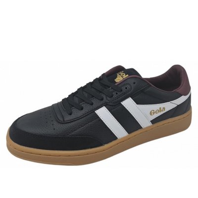 Gola Harrier Sneaker in black white m. orange