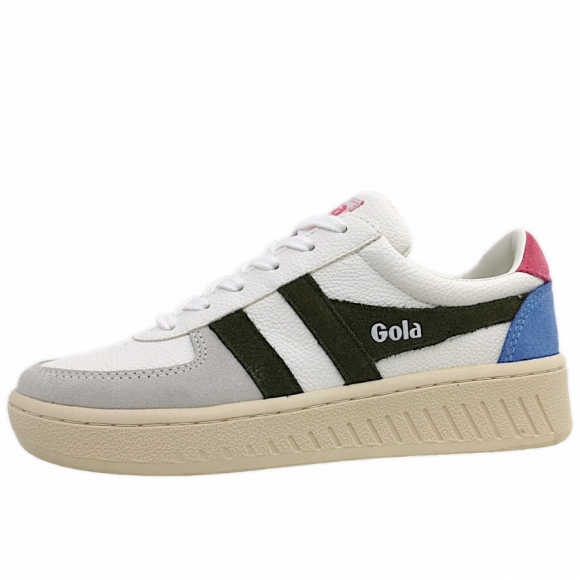 Gola Grandslam Trident Sneaker low in White/Khaki/Pink