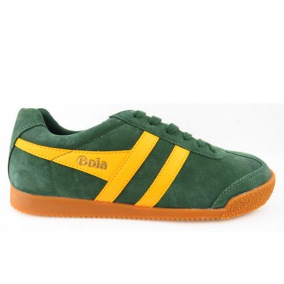 Gola Harrier Suede evergreen Sneaker low in grün gelb Gola Harrier Suede evergreen Sneaker low in grün gelb