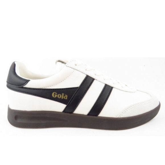 Gola Cyclone Lth Sneaker low in weiss schwarz