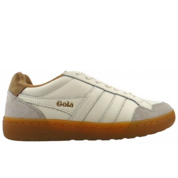 Gola Eagle 86 white caramel gum sportlicher Schnürer in white caramel gum