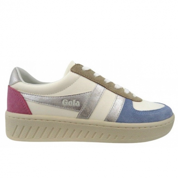 Gola Grandslam Quadrant Sneaker low in white silber candy