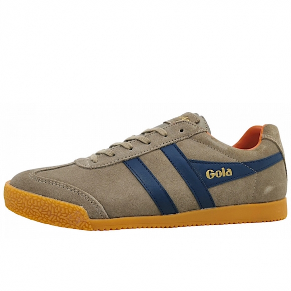 Gola Harrier Sneaker in Rhino/ Navy/ Moody Orange