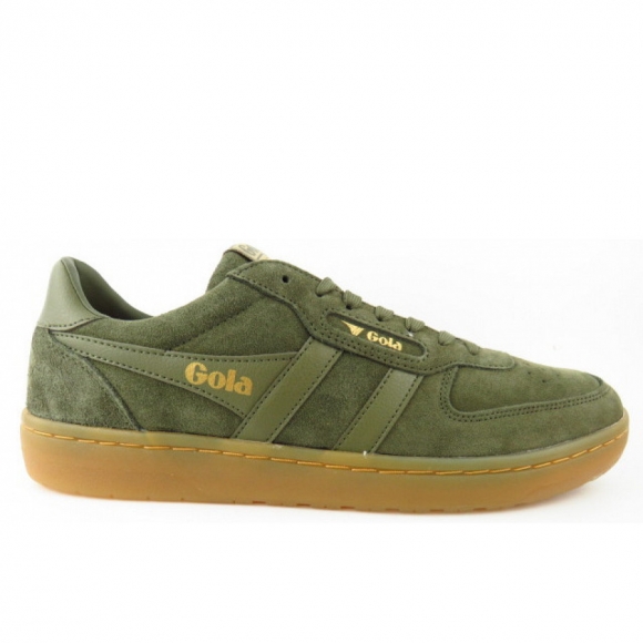 Gola Hawk Suede ´86 sportlicher Schnürer in khaki gum