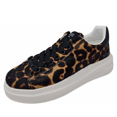 Guess Elbina 8 Sneaker in leopard tan