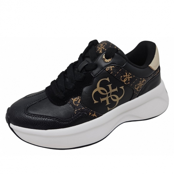 Guess Luckei Sneaker in black brown
