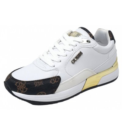 Guess Moxea Sneaker in white brown