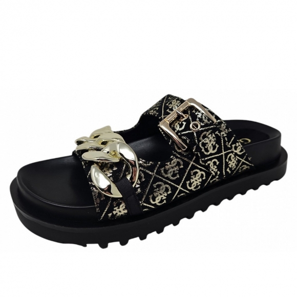 Guess Fatema Pantolette in schwarz gold