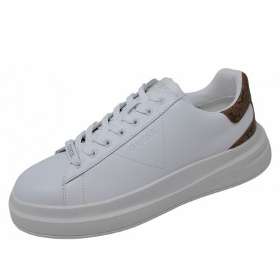 Guess Elbina Sneaker in white brown