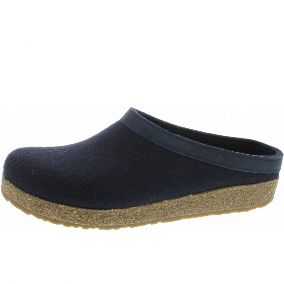 Haflinger Grizzly Torben Pantoffel in mittleblau