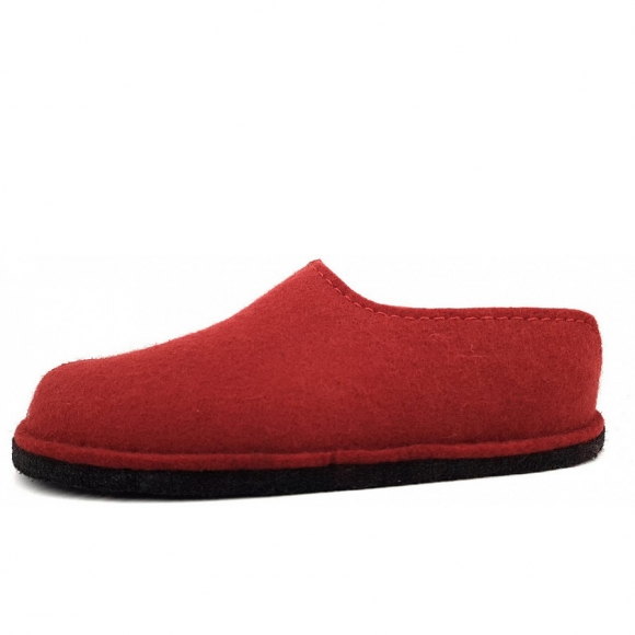 Haflinger Flair Smily Pantolette in 11 Rubin