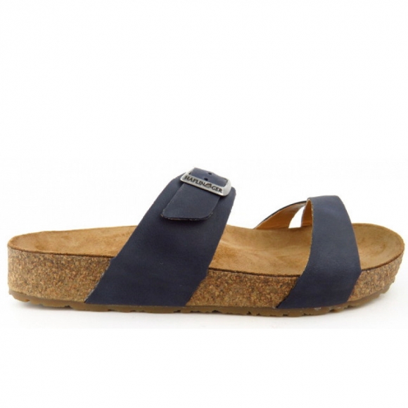 Haflinger Juno marine country Pantolette in marine