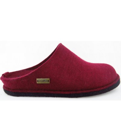 Haflinger Flair Soft bordeaux Hausschuh in bordeaux