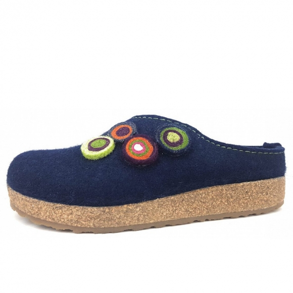 Haflinger Grizzly Kanon Pantolette in 79 Kapitän