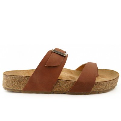 Haflinger Juno braun country Pantolette in braun