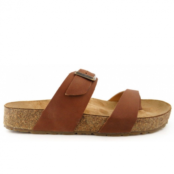 Haflinger Juno braun country Pantolette in braun