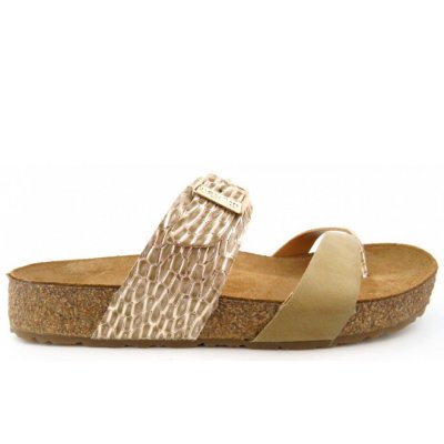 Haflinger Juno gold Pantolette in gold
