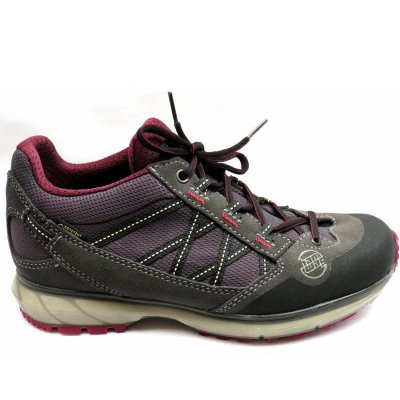 HanWag Belorado II Tubetec Lady Wanderschuh in asphalt/dark garnet