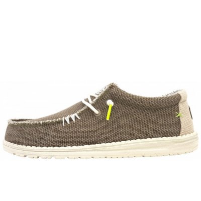 Hey Dude Wally Braided Slipper in 2BS fossil