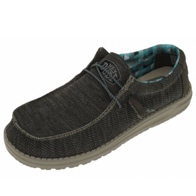 Hey Dude Wally Sox Charcoal Slipper in Charcoal
