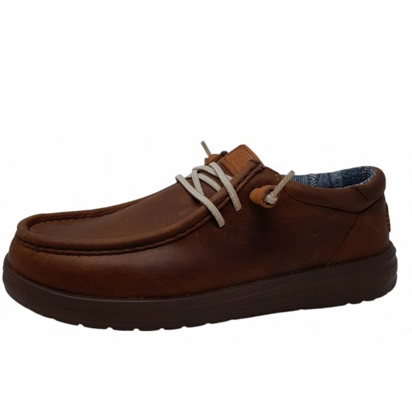 Hey Dude Wally Grip Craft sportlicher Schnürer in brown