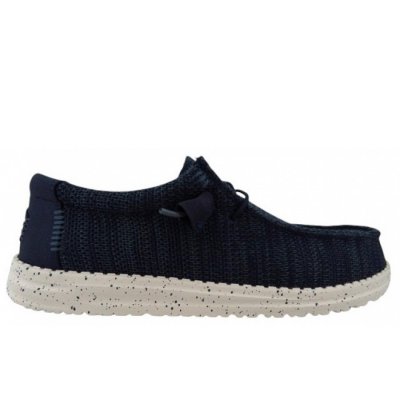 Hey Dude Wally Stretch Sox Slipper in navy Hey Dude Wally Stretch Sox Slipper in navy