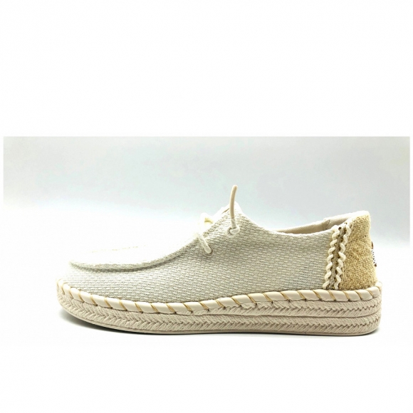 Hey Dude wendy espadrille woven white Schnürschuhe in weiß Hey Dude wendy espadrille woven white Schnürschuhe in weiß