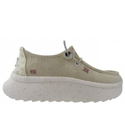 Hey Dude Wendy Peak chambray cream Slipper in cream Hey Dude Wendy Peak chambray cream Slipper in cream