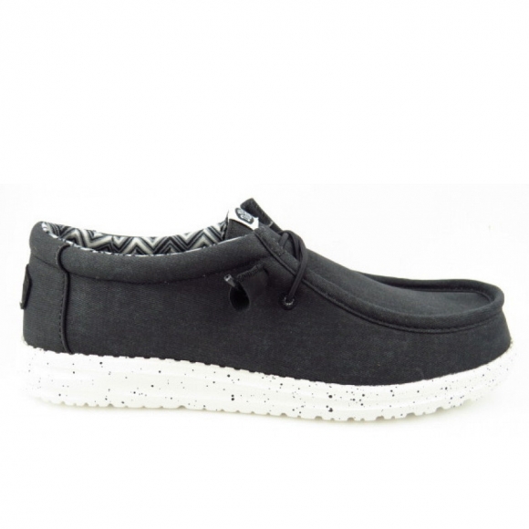 Hey Dude Wally Canvas black Leinenschuh in black