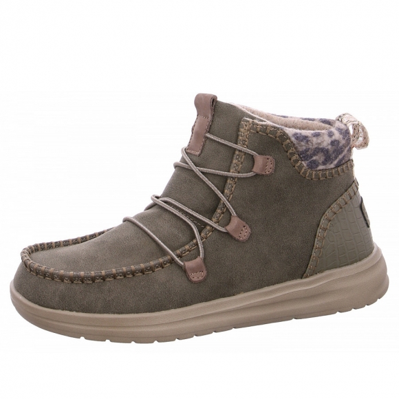 Hey Dude Eloise Schnürstiefel in 8511 dusty olive