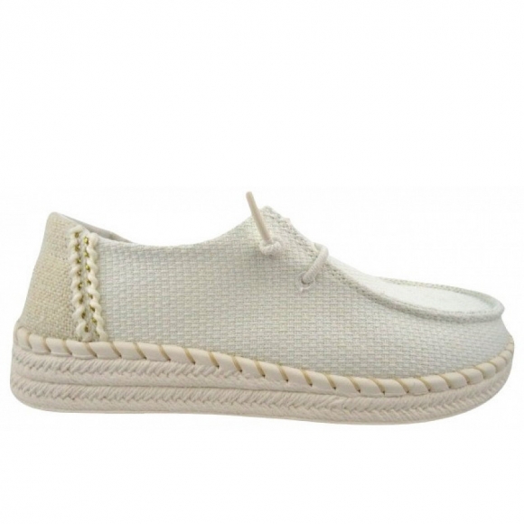 Hey Dude Wendy Espadrille Woven Slipper in white