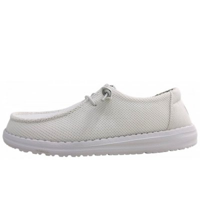 Hey Dude Wally Stretch Sox Slipper in stone/white 100